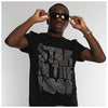 Star In The Hood-DIAMANTE SILVER FILLED - BLACK TEE